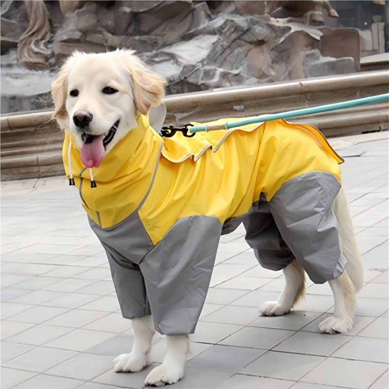 Dog Raincoat - Jas hujan anjing luar ruangan Jumpsuit