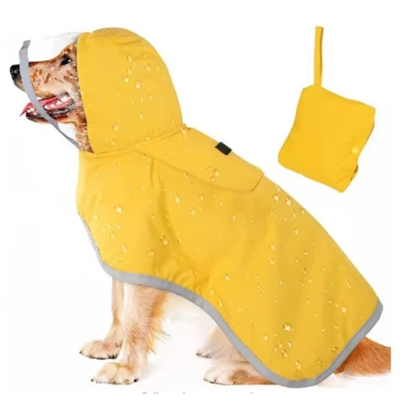 Dog Raincoat - Jas Hujan Anjing Reflektif Custom Print,