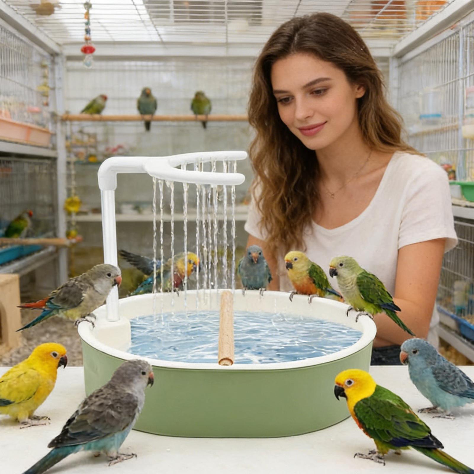 Bird Cage Parrot - Bak Mandi Burung Otomatis Bertenaga USB