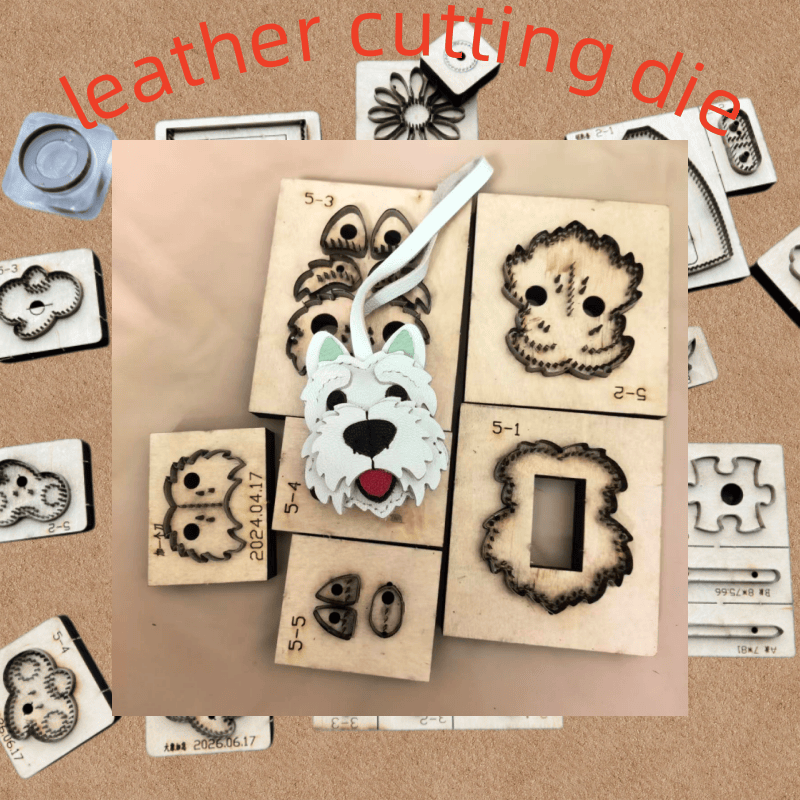 Dog Raincoat - Cetakan Pemotong Kayu, Cetakan Gantungan Kunci