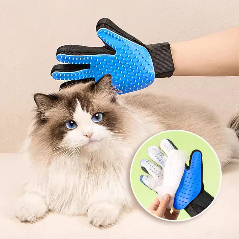 Pet Grooming Glove - Sarung tangan hewan peliharaan, sikat pemangkas