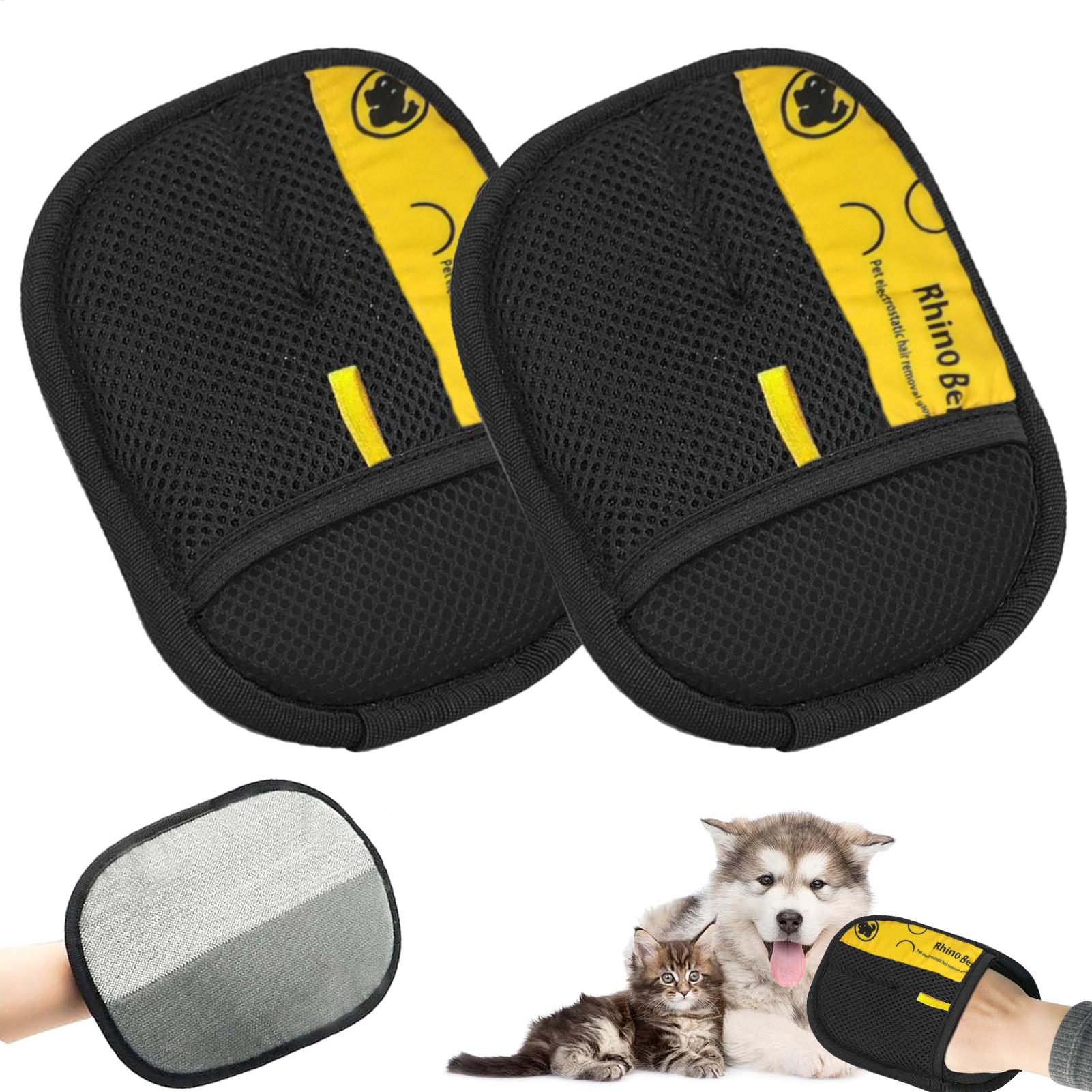 Pet Grooming Glove - 1 Pasang Sarung Tangan Penghilang Statis