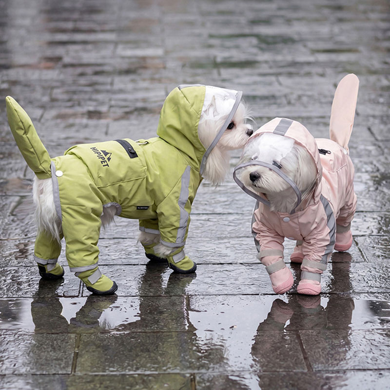 Dog Raincoat - Jas Hujan Anjing Tahan Air Transparan
