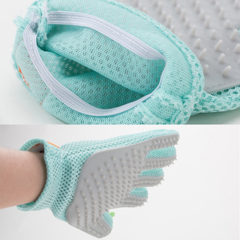 Pet Grooming Glove - Sarung tangan perawatan hewan peliharaan, sikat