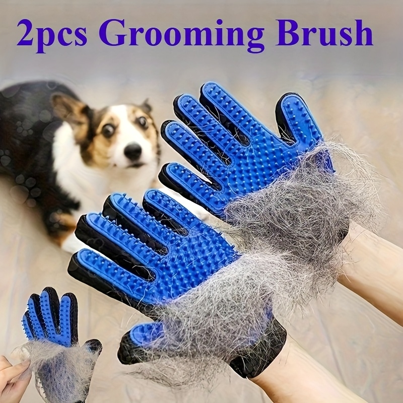 Pet Grooming Glove - 2 Buah Sarung Tangan Perawatan Hewan