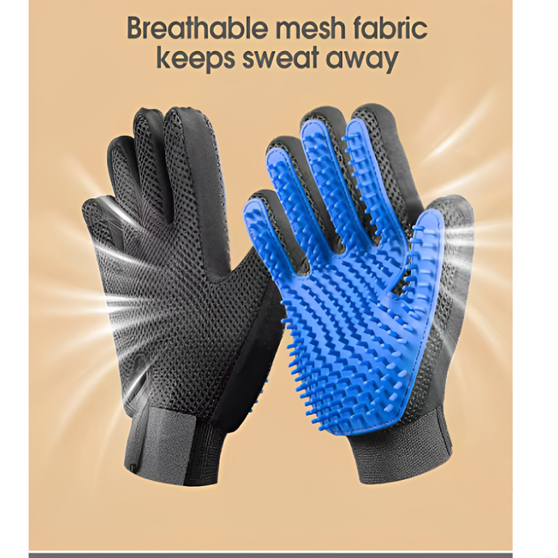 Sarung Tangan Sisir Bulu Hewan - Pet Grooming Glove ulasan dan harga