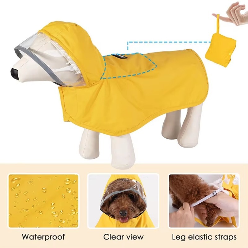 Jas Hujan Anjing Reflektif Cus - Dog Raincoat ulasan dan harga