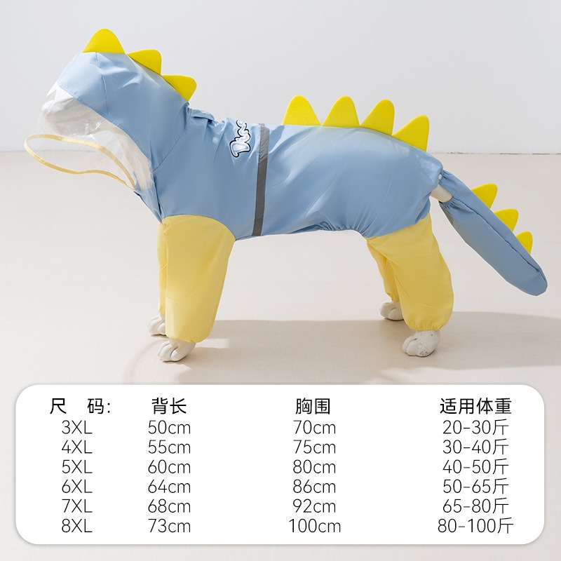 Jas Hujan Dinosaurus Anjing Be - Dog Raincoat ulasan dan harga