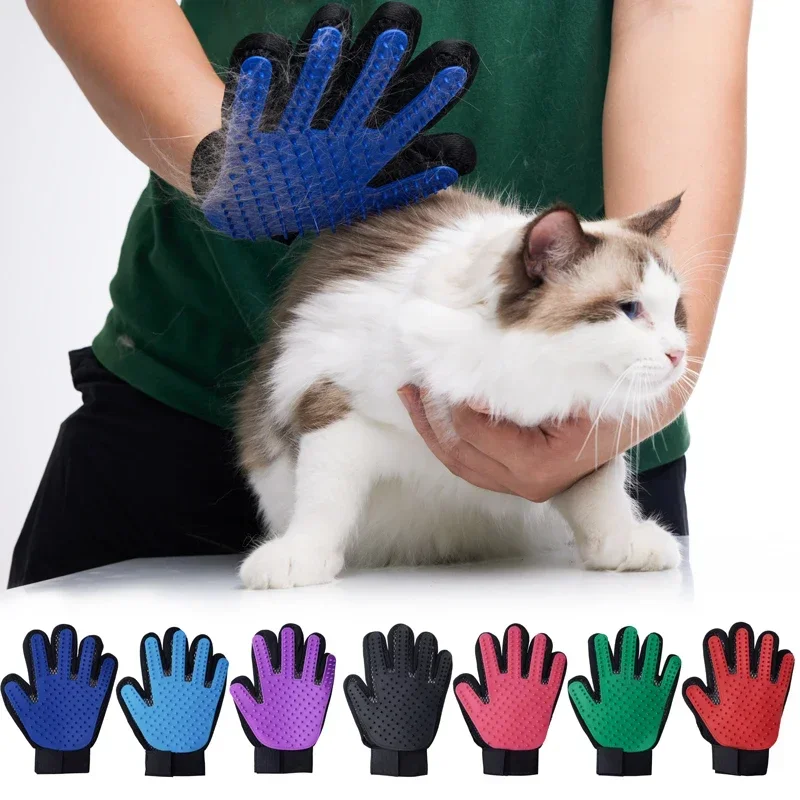 Sarung tangan hewan peliharaan - Pet Grooming Glove ulasan dan harga