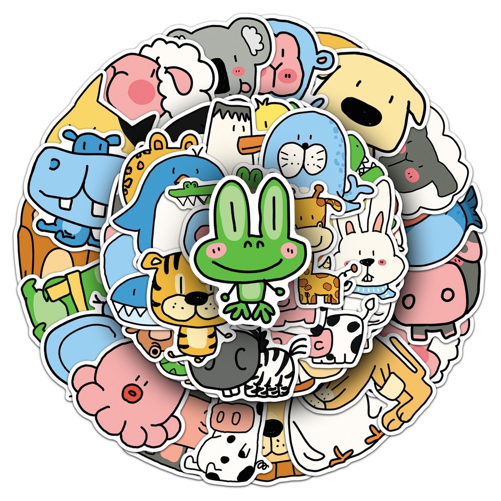 50 Lembar Stiker Hewan Kebun B - Pet Supplies Zoo ulasan dan harga