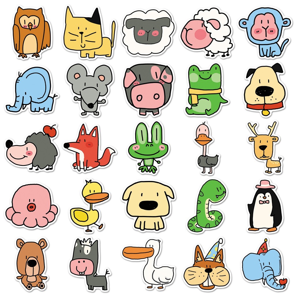 50 Lembar Stiker Hewan Kebun B - Pet Supplies Zoo ulasan dan harga