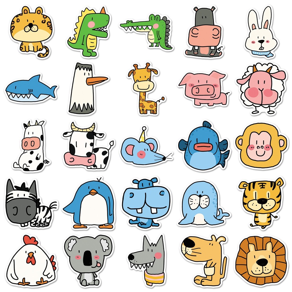 50 Lembar Stiker Hewan Kebun B - Pet Supplies Zoo ulasan dan harga