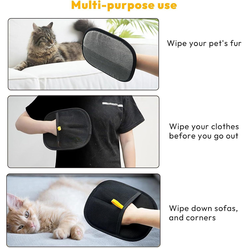 10-1 Buah Sarung Tangan Penghi - Pet Grooming Glove ulasan dan harga