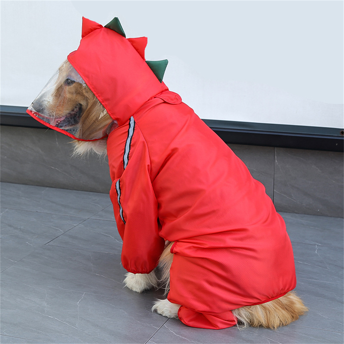 Jas hujan anjing tahan air anj - Dog Raincoat ulasan dan harga