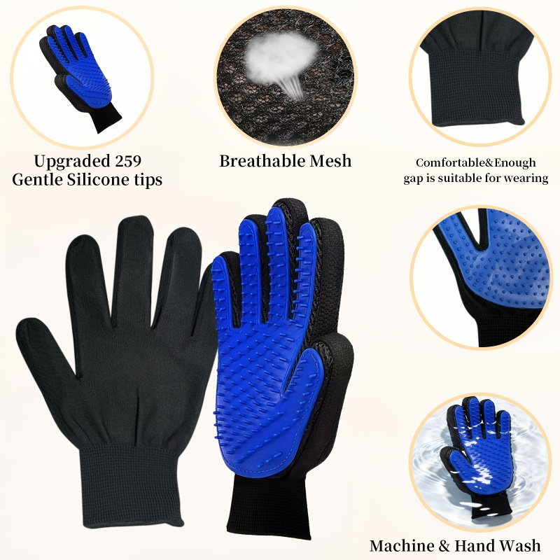 2 Buah Sarung Tangan Perawatan - Pet Grooming Glove ulasan dan harga