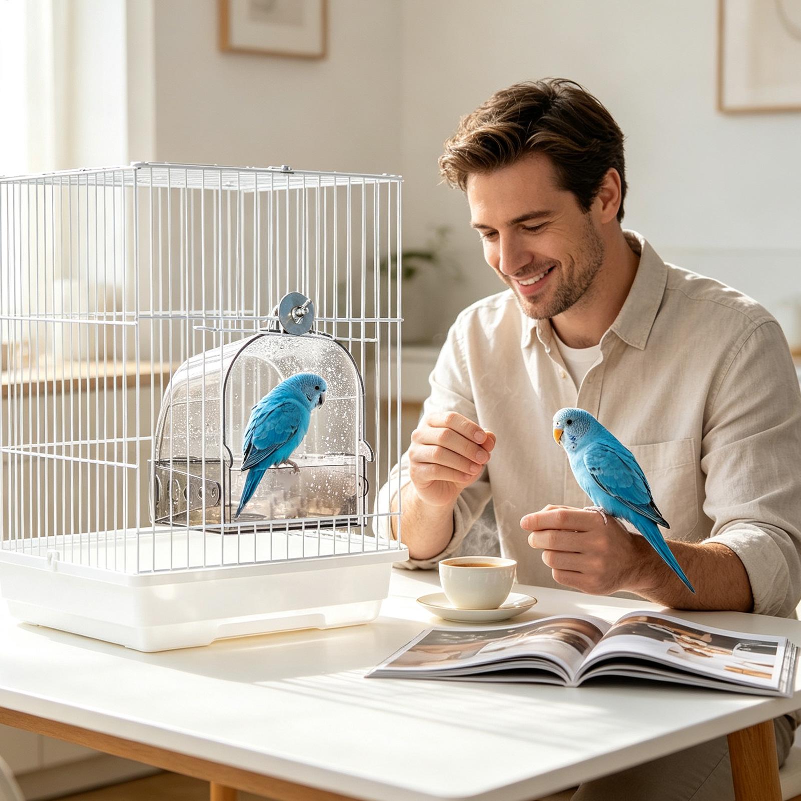 Bak Mandi Burung Untuk Kandang - Bird Cage Parrot ulasan dan harga